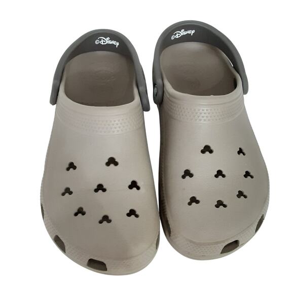 Crocs Disney Mickey Mouse Clogs Slip On Water Shoes Tan Brown Womens 9 Mens 7 - Picture 5 of 10